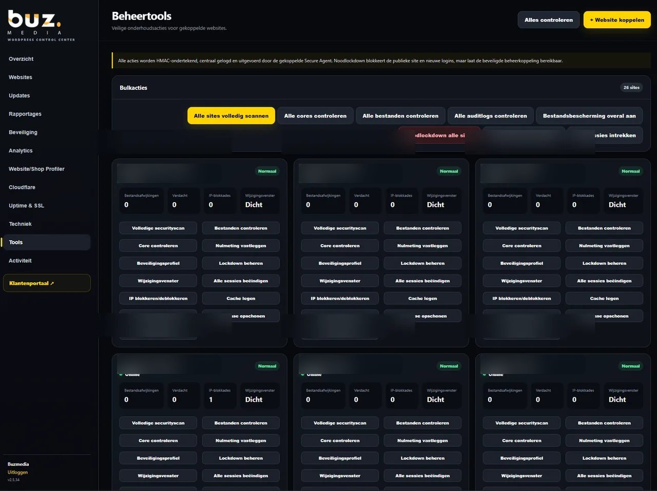 Beheertools voor WordPress websites